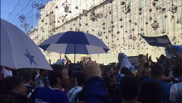 Фанаты сборной Аргентины разбили "лагерь" в центре Москвы