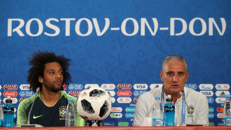 Сегодня. Ростов-на-Дону. МАРСЕЛУ и ТИТЕ. Фото REUTERS Сегодня. Ростов-на-Дону. МАРСЕЛУ и ТИТЕ. Фото REUTERS