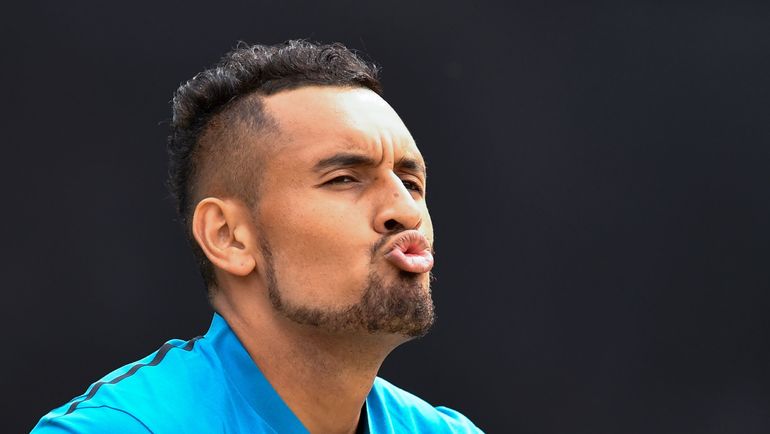 Ник Кирьос на турнире в Штутгарте. Фото THOMAS KIENZLE., AFP Ник Кирьос на турнире в Штутгарте. Фото THOMAS KIENZLE., AFP