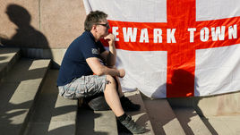 Болельщиков из Англии в России совсем немного.