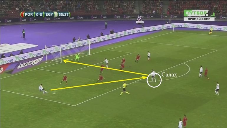 Гол Салаха в ворота сборной Португалии. Гол Салаха в ворота сборной Португалии.