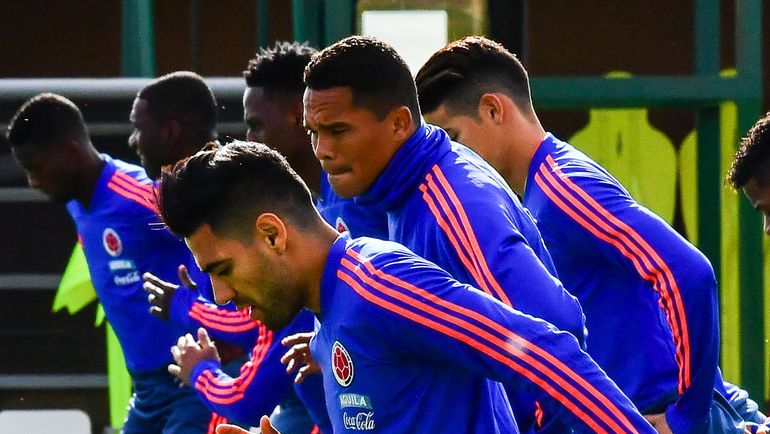 15 июня. Казань. Радамель ФАЛЬКАО на тренировке сборной Колумбии. Фото AFP 15 июня. Казань. Радамель ФАЛЬКАО на тренировке сборной Колумбии. Фото AFP