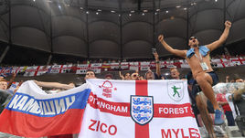 18 июня. Волгоград. Тунис - Англия - 1:2. Британские болельщики на игре.