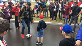 Что творится в Питере перед матчем Россия - Египет