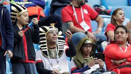 Болельщики сборной Египта.