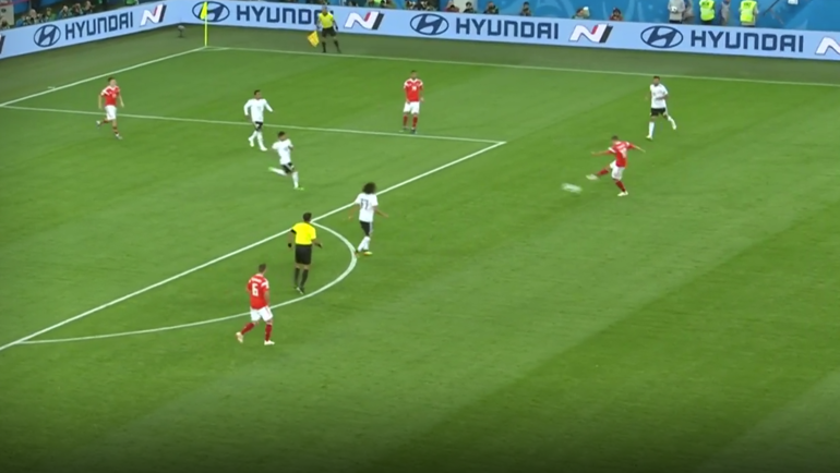 Россия - Египет: первый гол. Россия - Египет: первый гол.