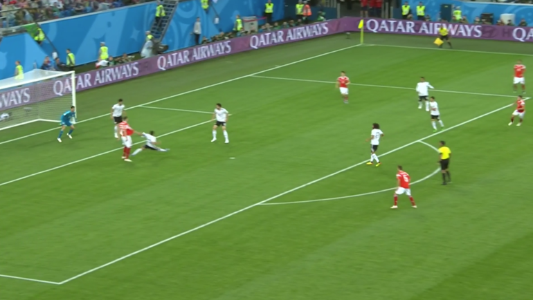 Россия - Египет: первый гол. Россия - Египет: первый гол.