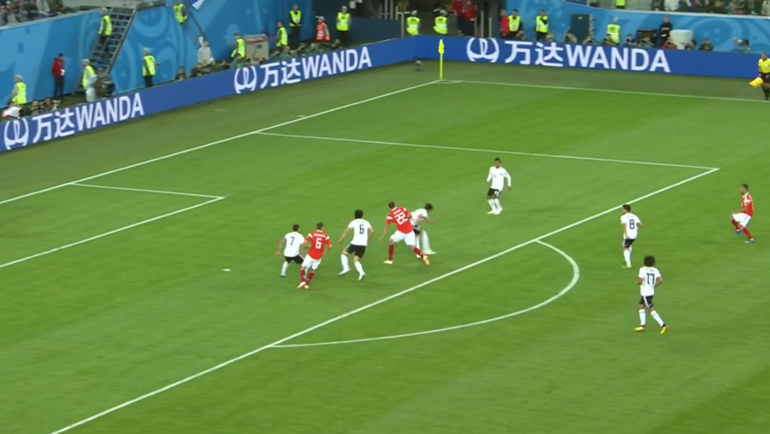 Россия - Египет: третий гол. Россия - Египет: третий гол.