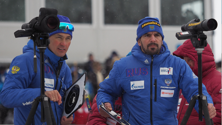Сергей БАШКИРОВ (слева) и Рикко ГРОСС. Фото Союз биатлонистов России Сергей БАШКИРОВ (слева) и Рикко ГРОСС. Фото Союз биатлонистов России