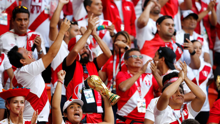 Болельщики сборной Перу. Фото AFP Болельщики сборной Перу. Фото AFP