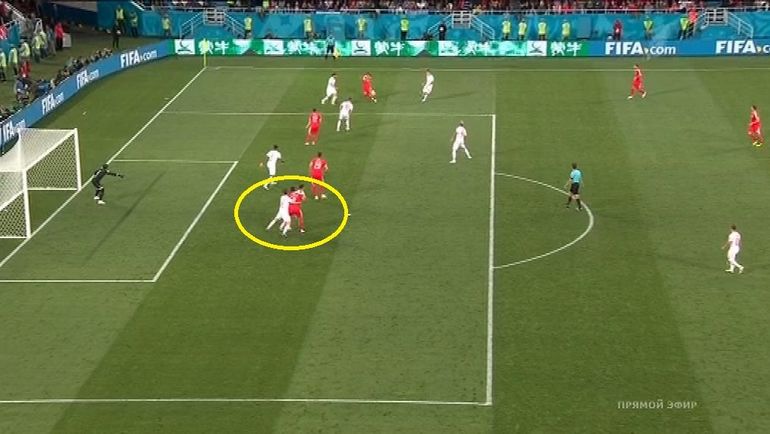 66-я минута матча Сербия - Швейцария. 66-я минута матча Сербия - Швейцария.