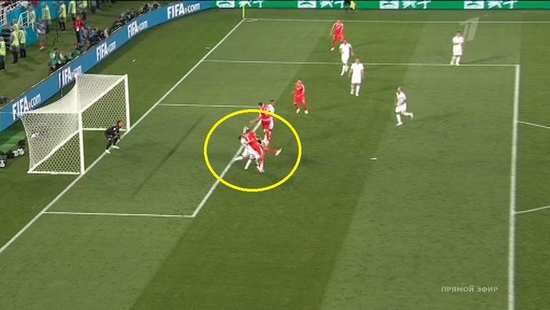 66-я минута матча Сербия - Швейцария. 66-я минута матча Сербия - Швейцария.