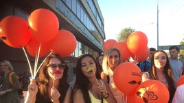 Как болельщики встретили сборную России в Самаре