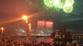 Петербург отметил праздник "Алые Паруса" вместе с гостями чемпионата мира