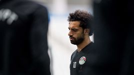 Воскресенье. Волгоград. Мохамед САЛАХ на тренировке сборной Египта.