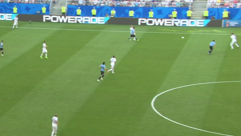 Уругвай – Россия: первый гол. Уругвай – Россия: первый гол.