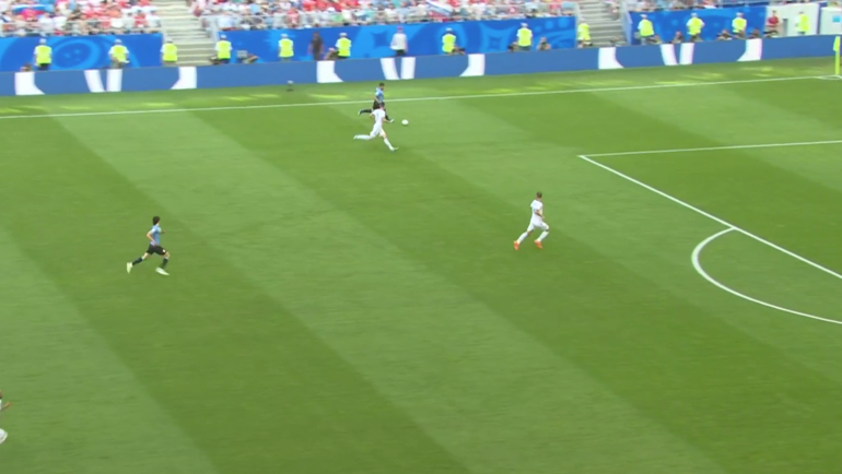 Уругвай – Россия: первый гол. Уругвай – Россия: первый гол.