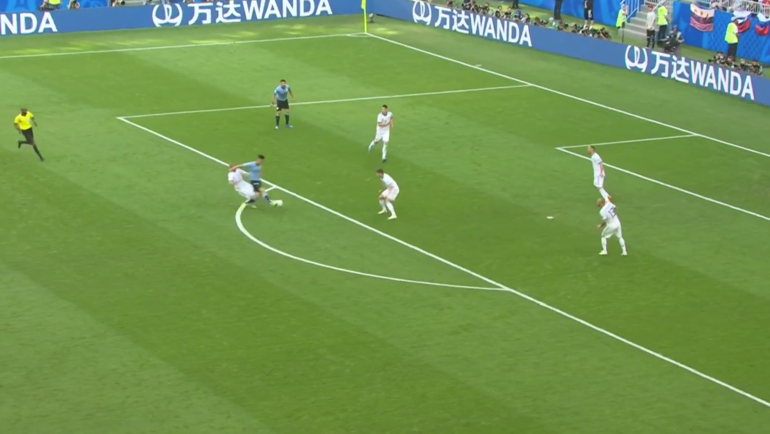 Уругвай – Россия: первый гол. Уругвай – Россия: первый гол.