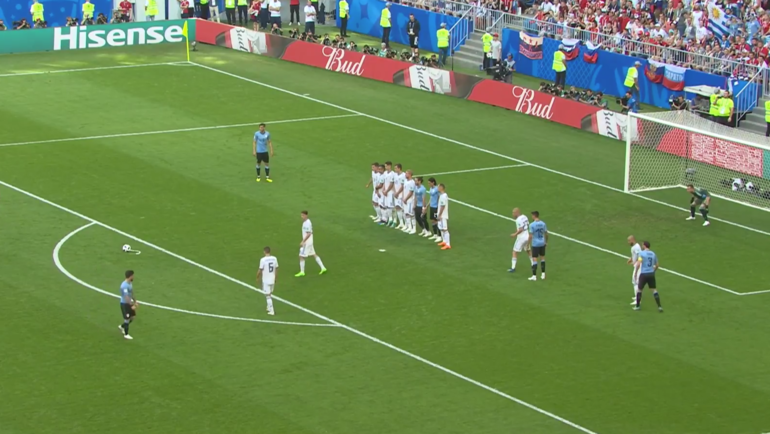 Уругвай – Россия: первый гол. Уругвай – Россия: первый гол.