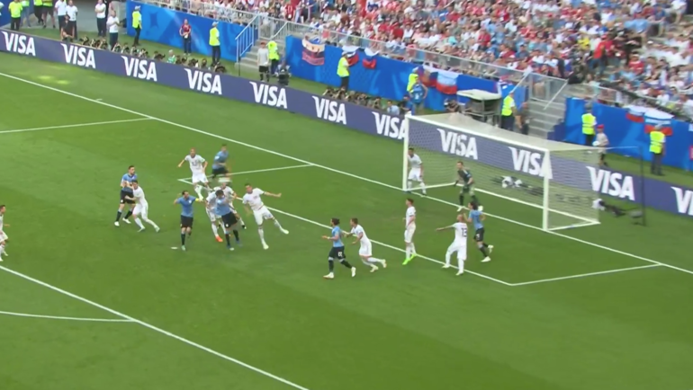 Уругвай - Россия: второй гол. Уругвай - Россия: второй гол.