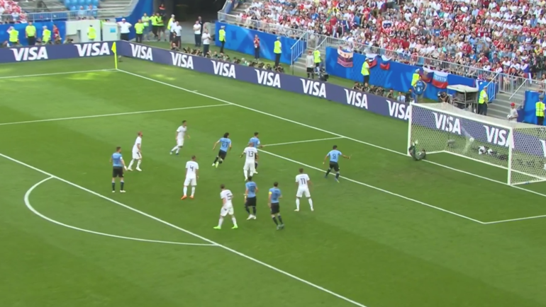 Уругвай - Россия: второй гол. Уругвай - Россия: второй гол.