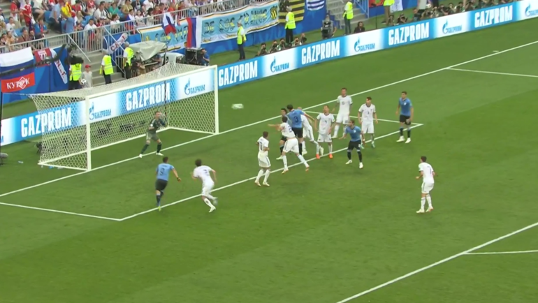 Уругвай - Россия: третий гол. Уругвай - Россия: третий гол.