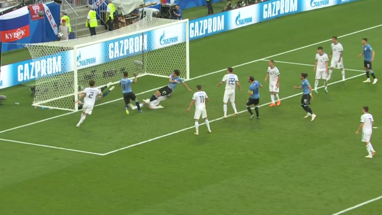 Уругвай - Россия: третий гол. Уругвай - Россия: третий гол.