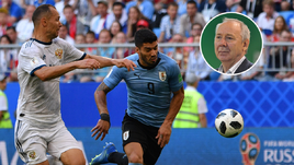 Понедельник. Самара. Уругвай - Россия - 3:0. Сергей ИГНАШЕВИЧ и Луис СУАРЕС.