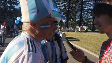 Незрячий аргентинец приехал на матч в Санкт-Петербург