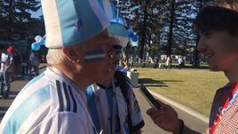 Незрячий аргентинец приехал на матч в Санкт-Петербург