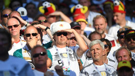 Среда. Казань. Корея - Германия - 2:0. Болельщики сборной Германии.