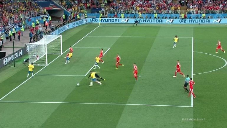 4-я минута матча Сербия - Бразилия. 4-я минута матча Сербия - Бразилия.