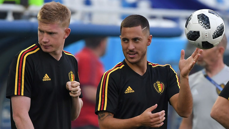 Кевин де БРЕЙНЕ (слева) и Эден АЗАР. Фото AFP Кевин де БРЕЙНЕ (слева) и Эден АЗАР. Фото AFP