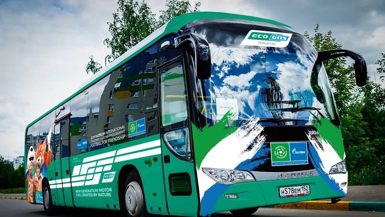 Автобусы на газомоторном топливе перевозили делегации участников. Фото media.footballforfriendship.com Автобусы на газомоторном топливе перевозили делегации участников. Фото media.footballforfriendship.com