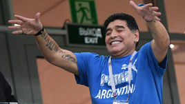 21 июня. Нижний Новгород. Аргентина - Хорватия - 0:3. Диего МАРАДОНА.