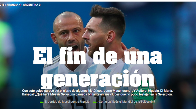 Аргентинское издание OLE. Аргентинское издание OLE.