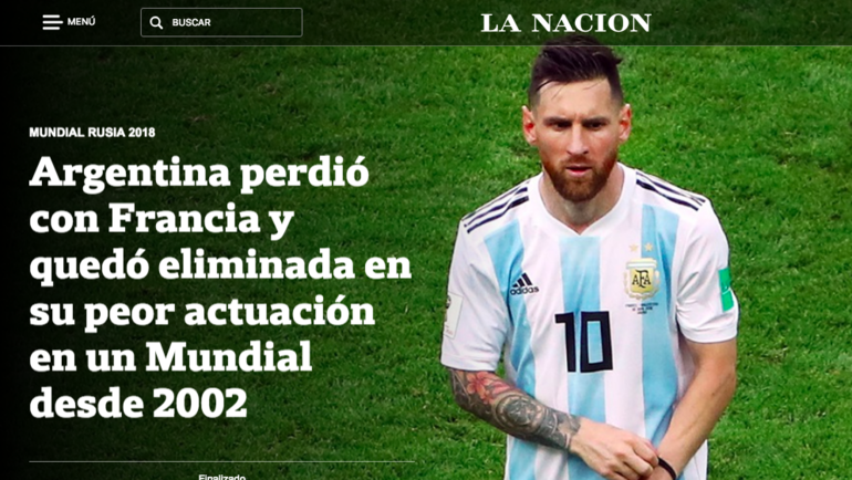 Аргентинское издание LA NACION. Аргентинское издание LA NACION.