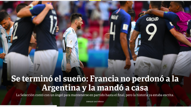 Аргентинское издание CLARIN. Аргентинское издание CLARIN.