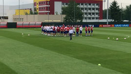 Сборная России провел заключительную тренировку перед матчем с Испанией