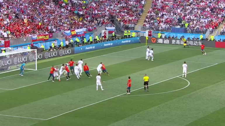 Испания - Россия: первый гол. Испания - Россия: первый гол.