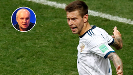 Воскресенье. Москва. Лужники. Испания - Россия - 1:1, пенальти - 3:4. Эмоции Федора СМОЛОВА.