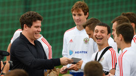 Вторник. Новогорск. Тренировка сборной России. Денис МАЦУЕВ и игроки сборной.