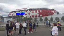 Москва перед матчем Колумбия - Англия