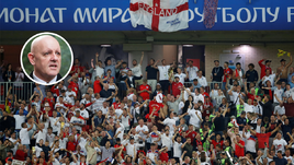 Вторник. Москва. Колумбия - Англия - 1:1, пенальти - 3:4. Фанаты сборной Англии.