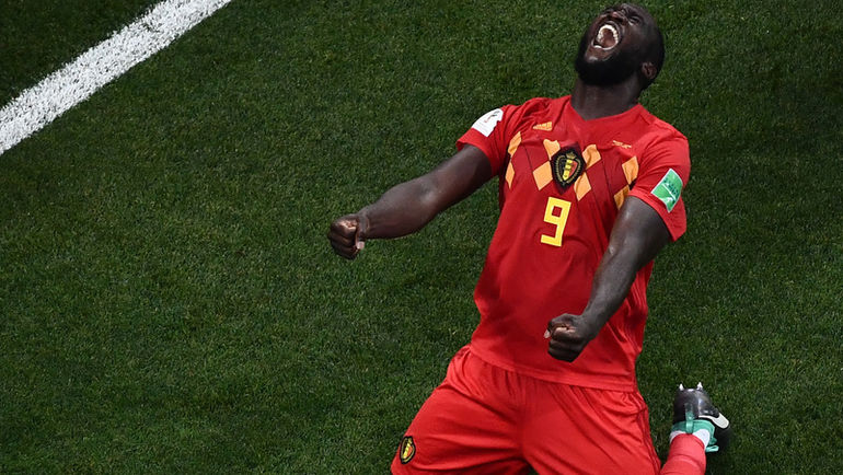2 июля. Ростов-на-Дону. Бельгия - Япония - 3:2. Ромелу ЛУКАКУ. Фото AFP 2 июля. Ростов-на-Дону. Бельгия - Япония - 3:2. Ромелу ЛУКАКУ. Фото AFP