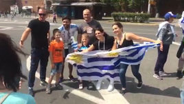 Болельщики сборной Уругвая пользуются популярностью у россиян