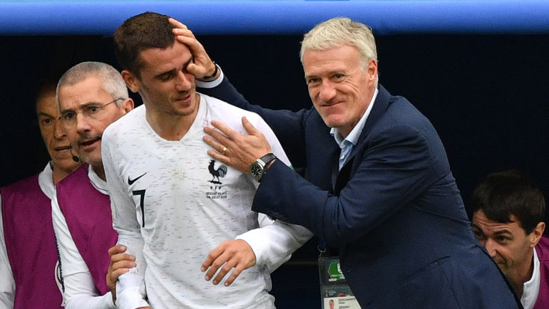 Дидье ДЕШАМ и Антуан ГРИЗМАНН. Фото AFP Дидье ДЕШАМ и Антуан ГРИЗМАНН. Фото AFP