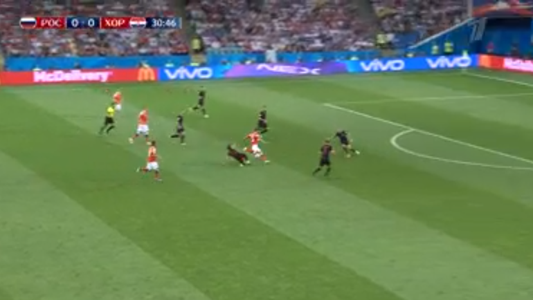 Россия - Хорватия: гол Дениса Черышева. Россия - Хорватия: гол Дениса Черышева.