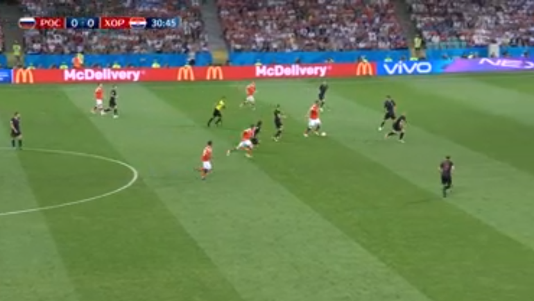 Россия - Хорватия: гол Дениса Черышева. Россия - Хорватия: гол Дениса Черышева.