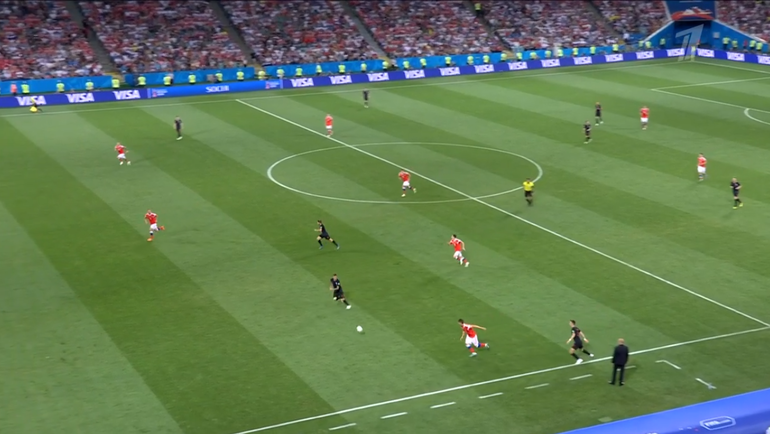 Россия - Хорватия: гол Андрея Крамарича. Россия - Хорватия: гол Андрея Крамарича.